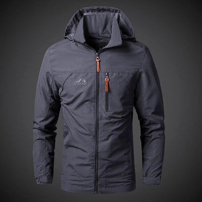 Waterproof Hooded Zip Up Sports Coat