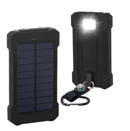 Large Solar Powered Charger Waterproof Dual USB Portable