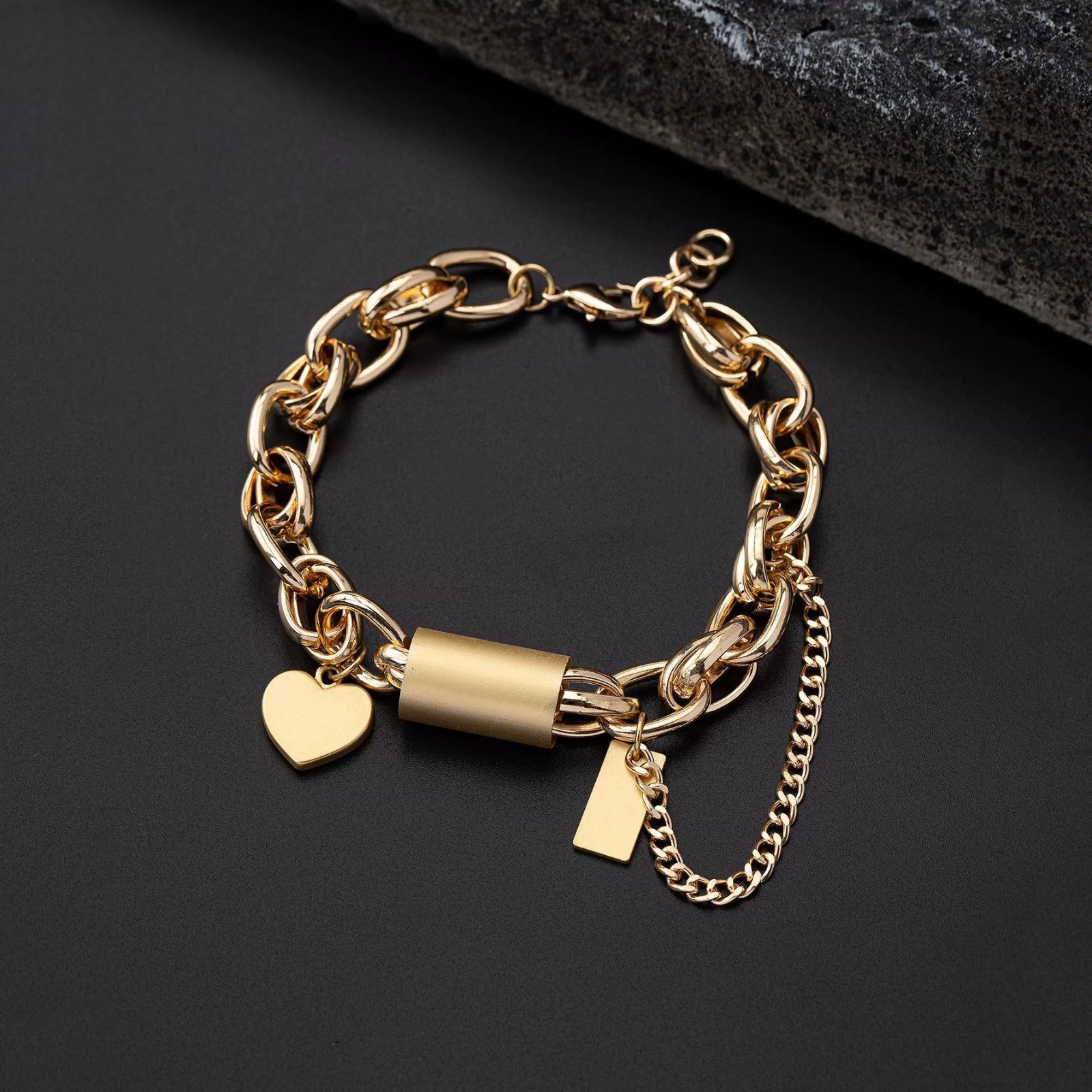 Luxury Gold Ladies Bracelet with Adjustable Fit - Luxicro