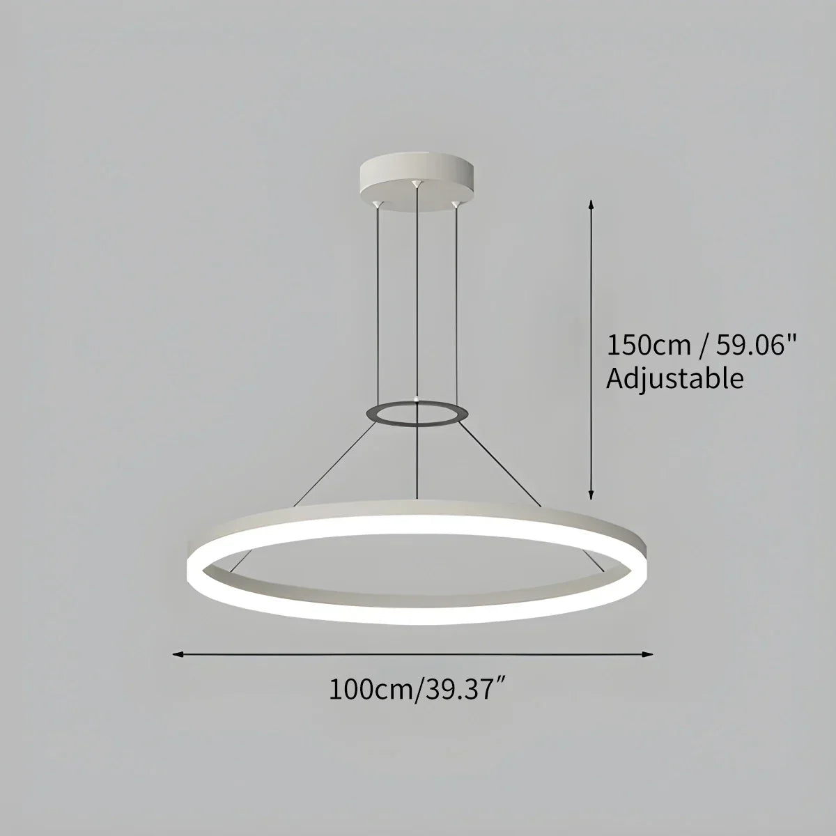 Round LED Hanging Light for Home Ceiling