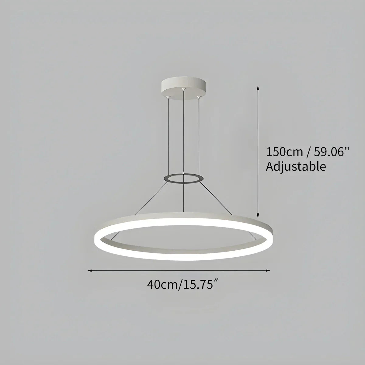 Round LED Hanging Light for Home Ceiling
