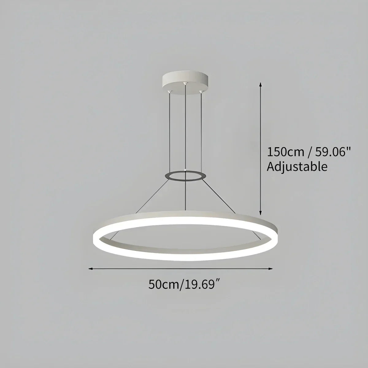 Round LED Hanging Light for Home Ceiling