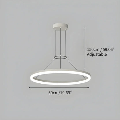 Round LED Hanging Light for Home Ceiling