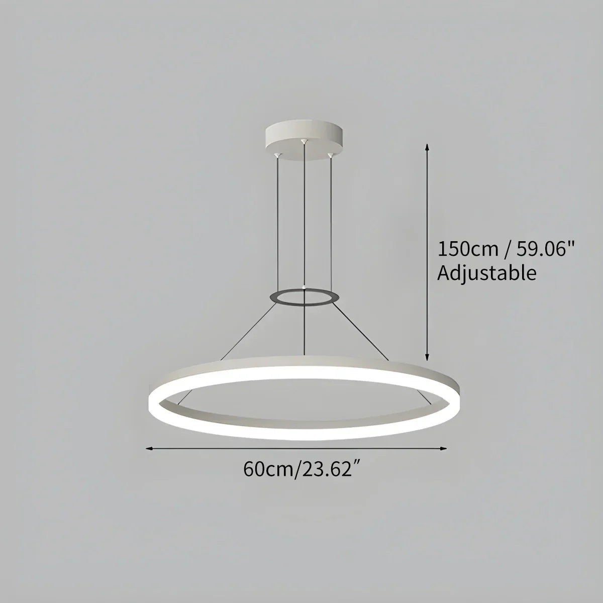Round LED Hanging Light for Home Ceiling