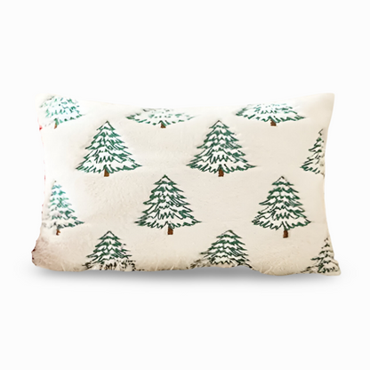 Soft Holiday Pillow Covers with Christmas Tree Pattern