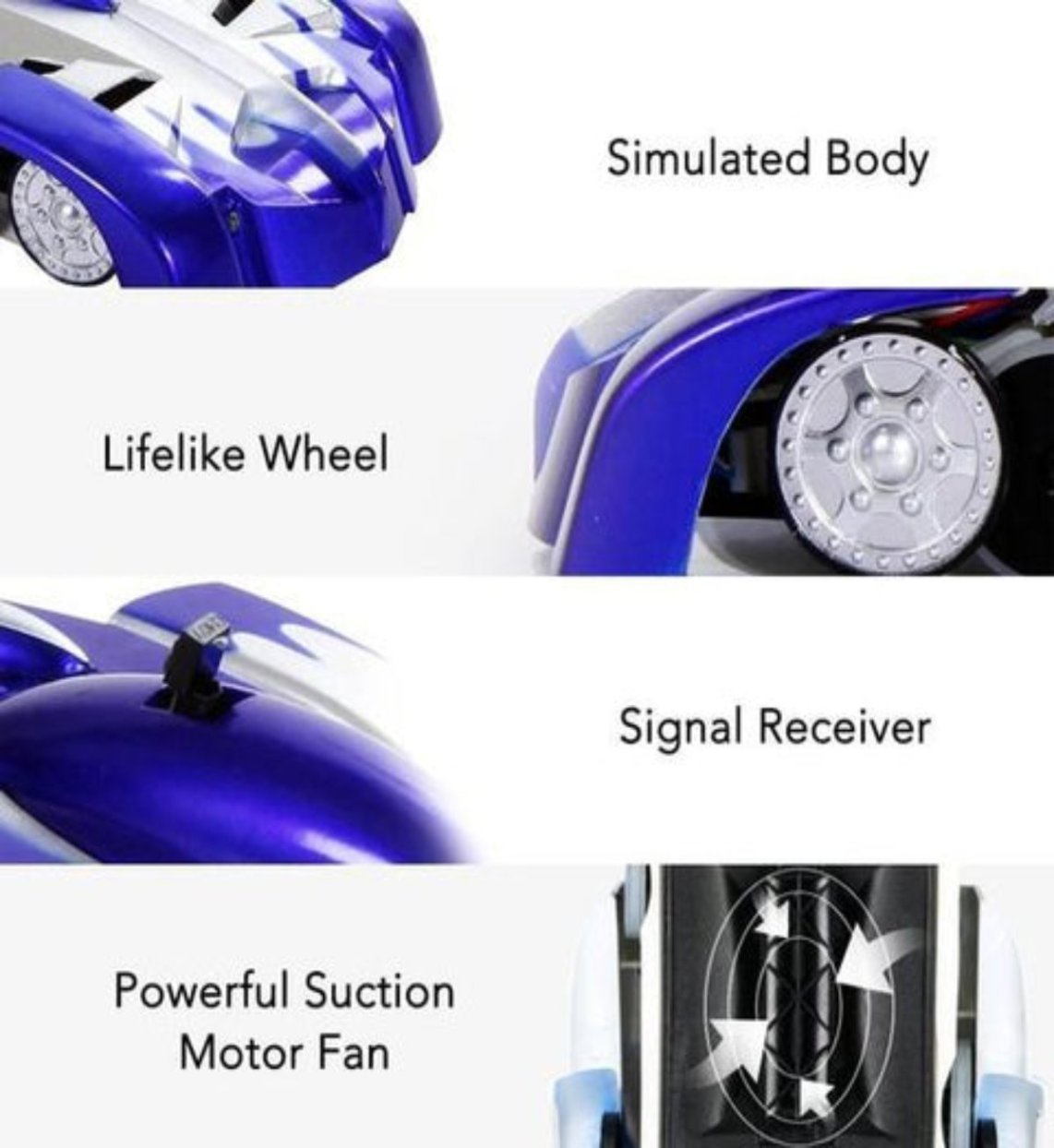 Amazing Remote Control Wall Climbing Car Toy
