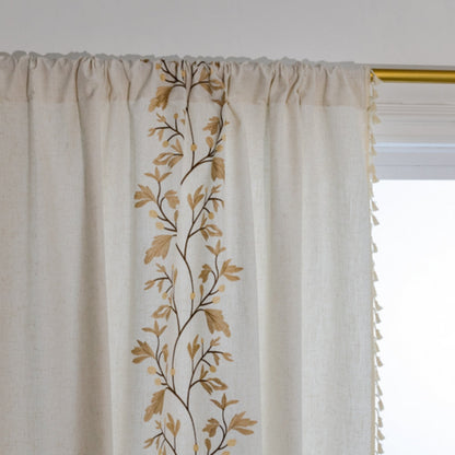 Beautiful Flower Luxury Tassel Drapes