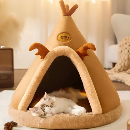 Comfy Pet Playhouse - Cozy Cat Tent