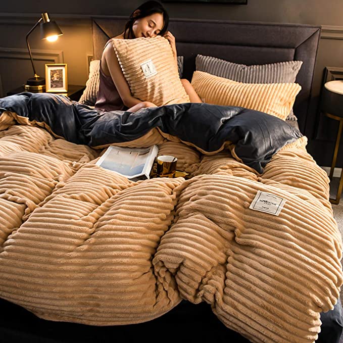 Soft Plush Winter Duvet Cover Set