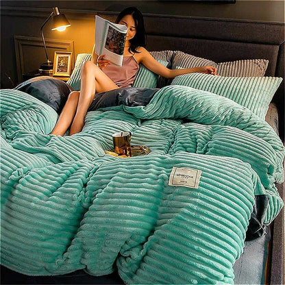 Soft Plush Winter Duvet Cover Set