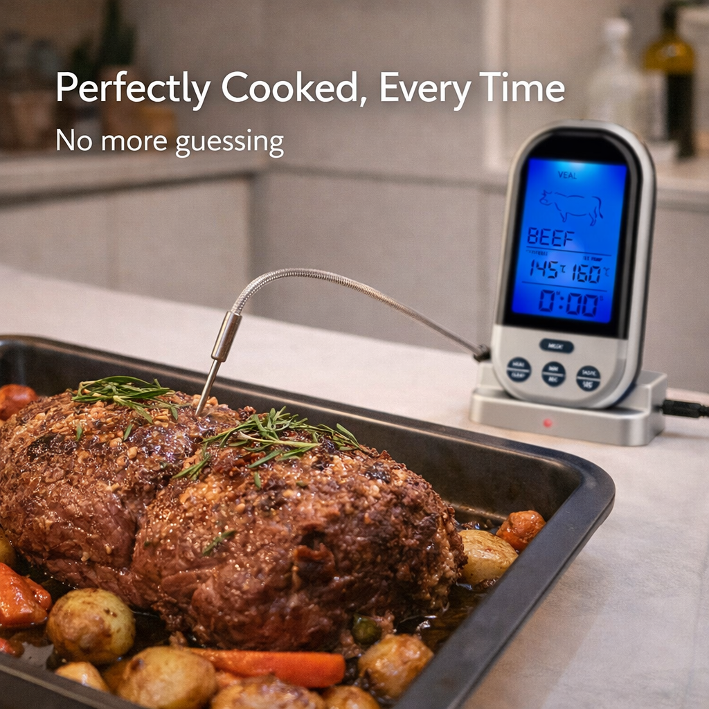 Digital BBQ Meat Thermometer Probe