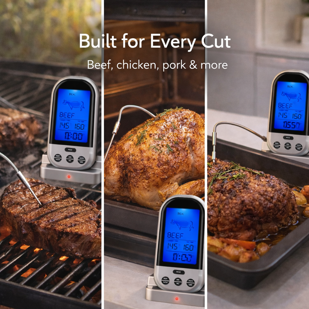Digital BBQ Meat Thermometer Probe
