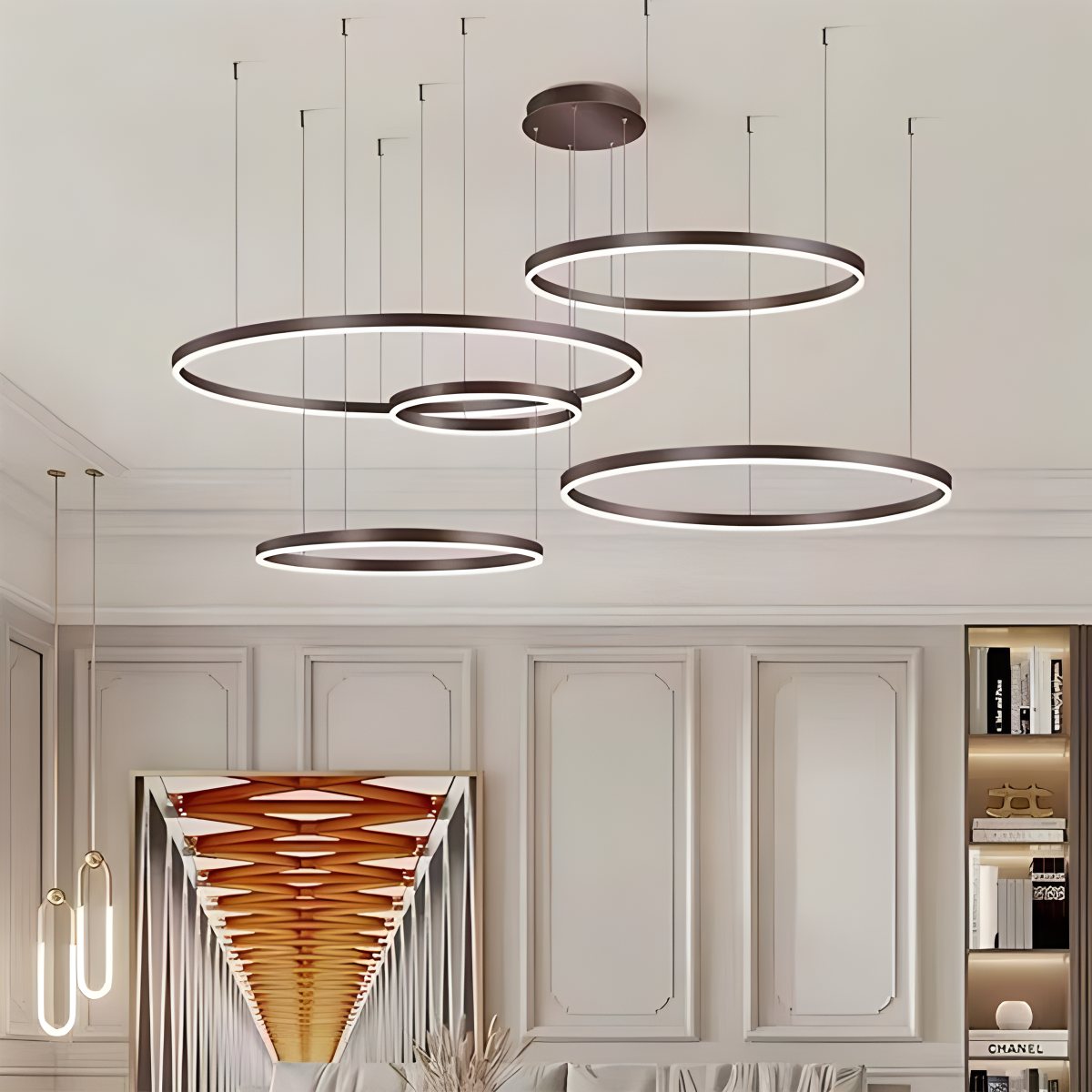 Stylish Crystal LED Chandelier Light Fixture
