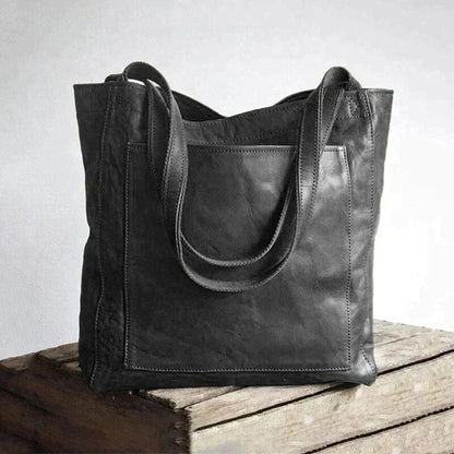 Women's Classic Strong Tote Vegan PU Leather Bag