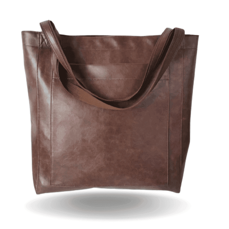 Women's Classic Strong Tote Vegan PU Leather Bag