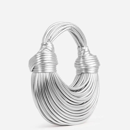 Luxurious Ladies Handbag with Chic Knot Detail
