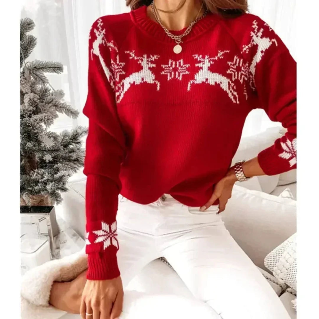 Cozy Holiday Women's Knitted Xmas Jumper