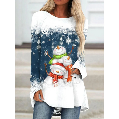 Ladies' Warm Winter Crew Neck Sweater