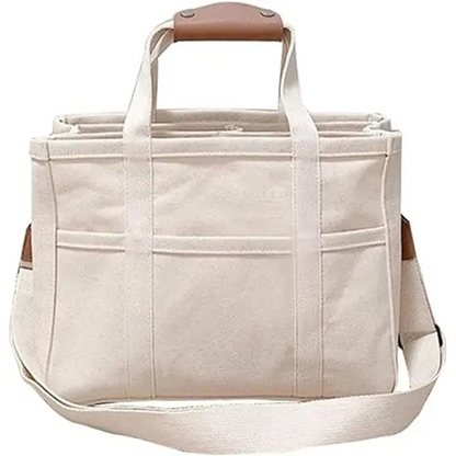 Practical Large Canvas Shopping Tote Bag - Luxicro