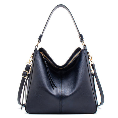 Classic Ladies Large Shoulder Handbag Durable Leather