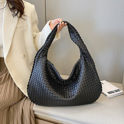 Women's Fashionable Woven Tote Bag Strong Practical Design