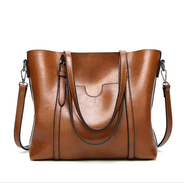 Women's Chic Large Shoulder Bag Soft Fabric - Luxicro