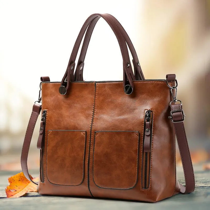 Classic Ladies Tote Bag Strong Cotton Design - Luxicro