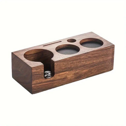 Compact Wooden Coffee Tamper Holder