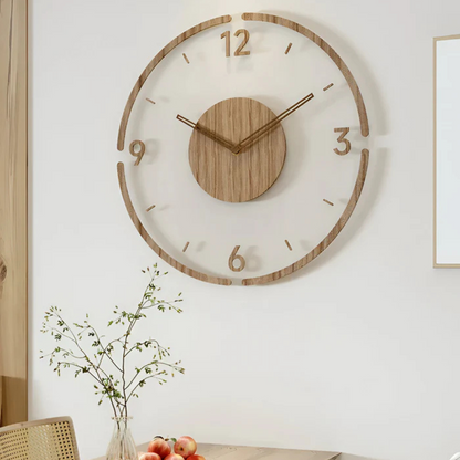 Silent Natural Modern Wall Clock - Luxicro