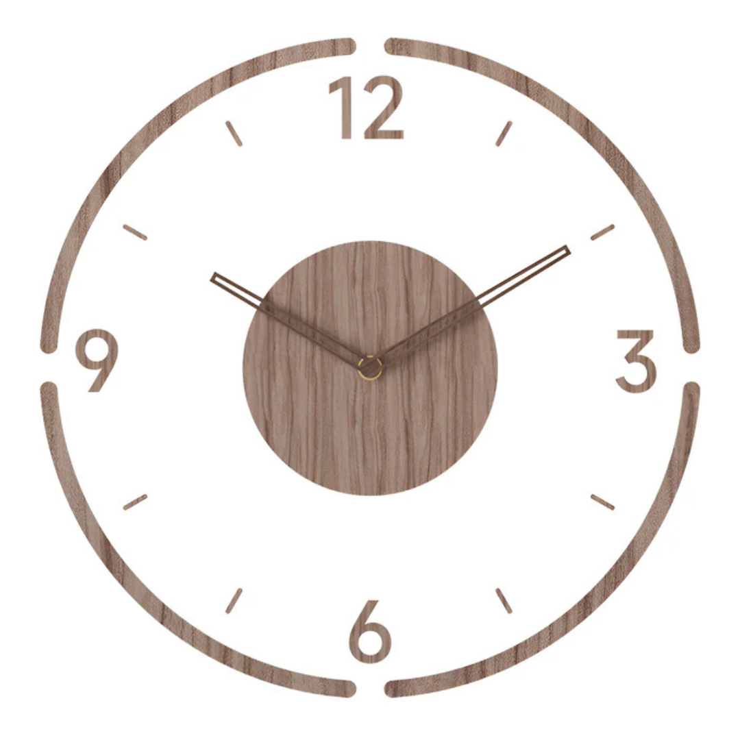 Silent Natural Modern Wall Clock