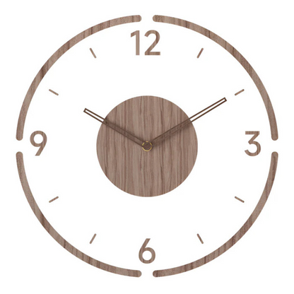 Silent Natural Modern Wall Clock