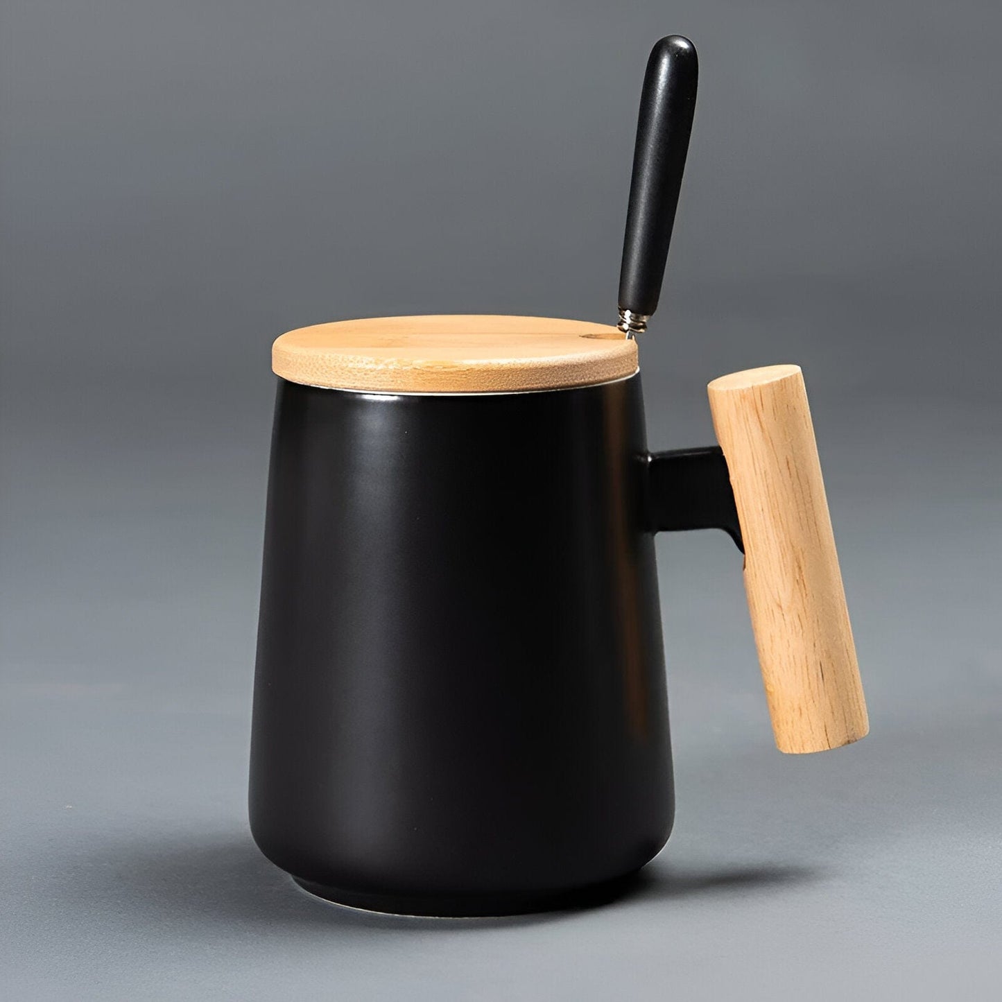 Natural Handle Porcelain Coffee Cup