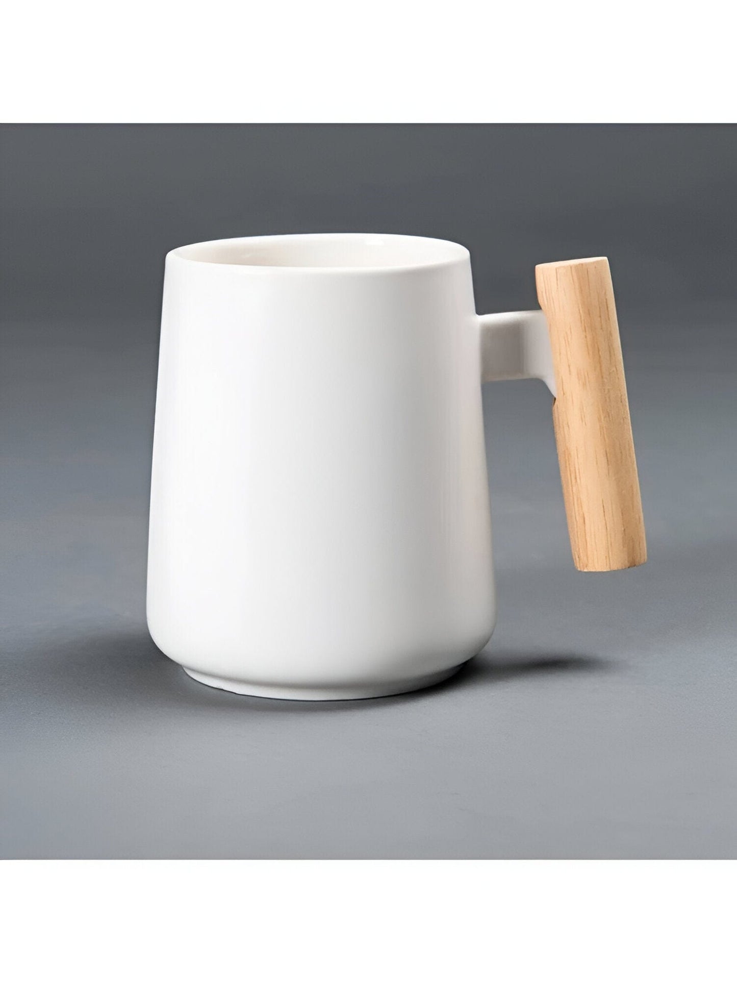 Natural Handle Porcelain Coffee Cup