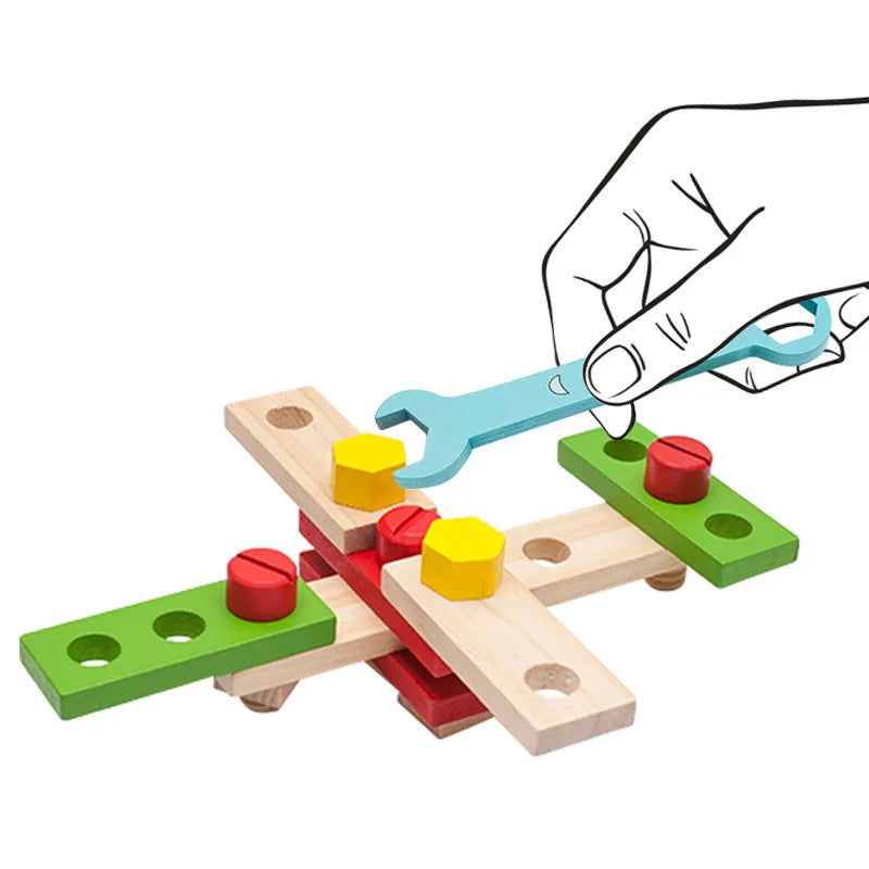Mini Wooden Toolbox Play Set