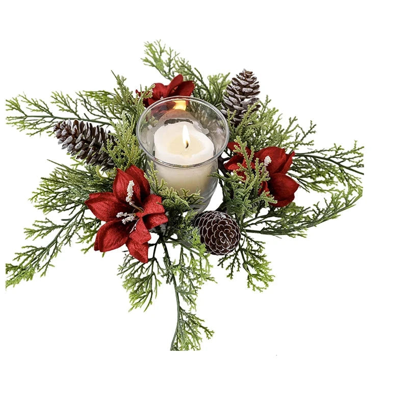 Luxury Christmas Candle Centerpiece Decoration