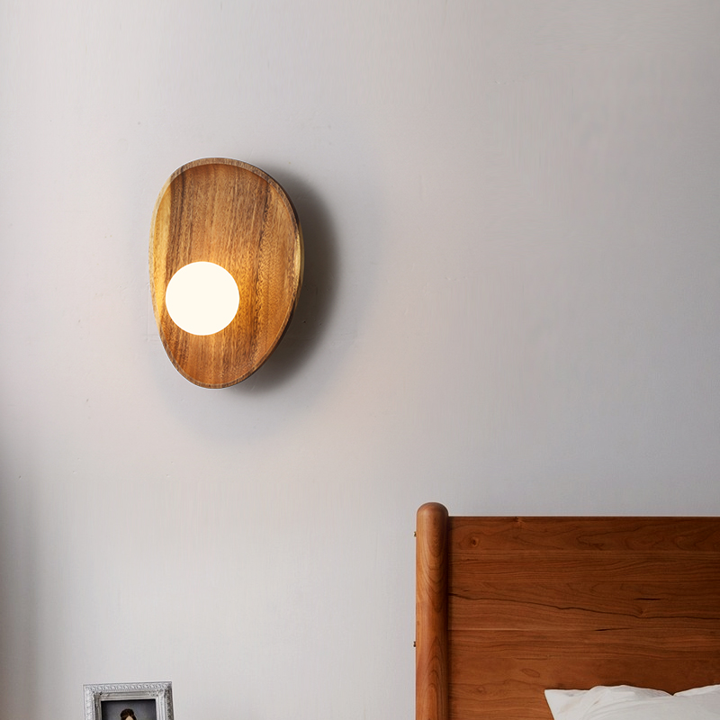 Rustic Wood Wall Light