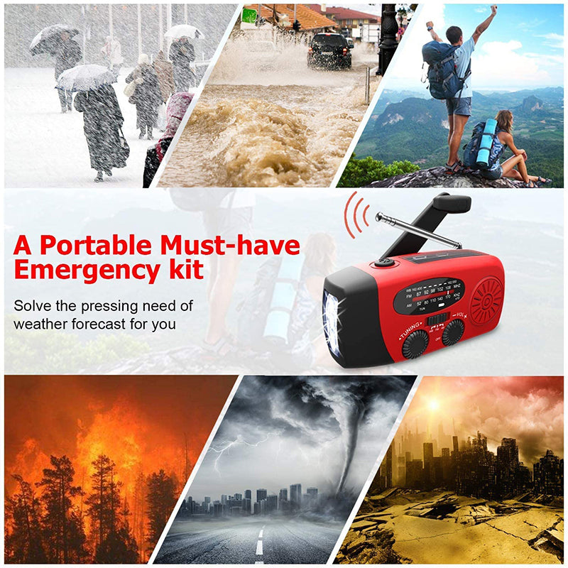 Compact Multi-Function LED Radio Power Charger