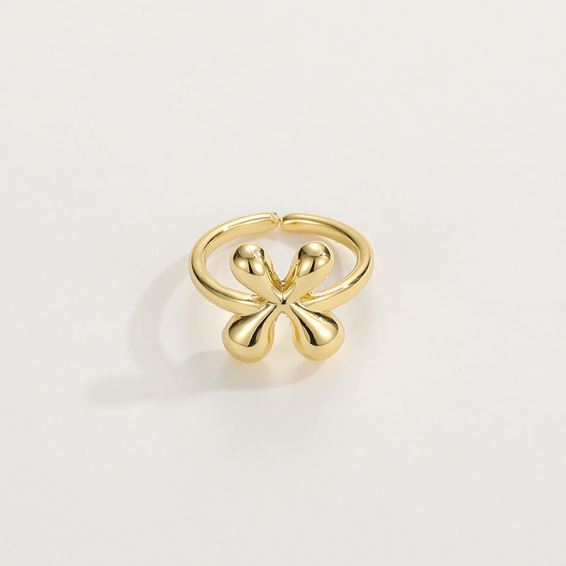 Stylish Monogram Letter Ring