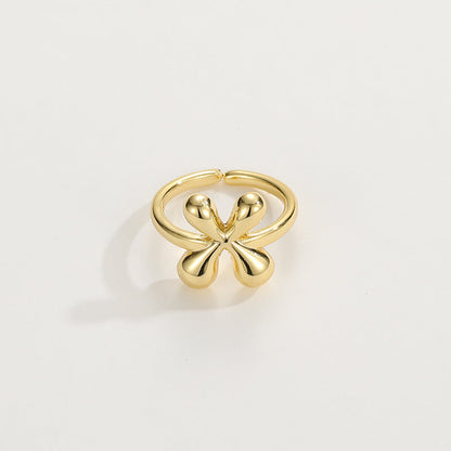 Stylish Monogram Letter Ring
