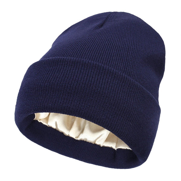 Soft Silk Winter Beanie - Warm Hair Protection Hat