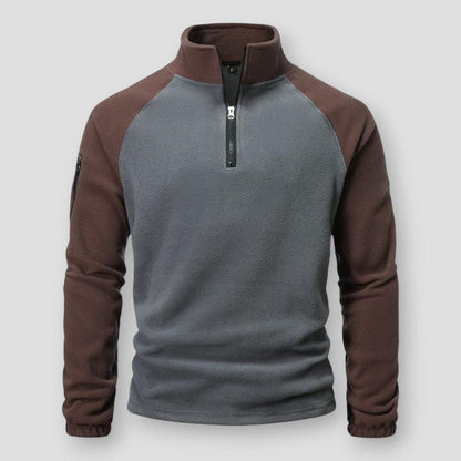 Cozy Mens Fleece Jacket Half Zip Midweight