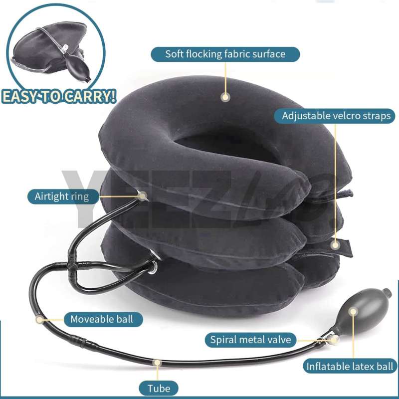 Soft Inflatable Neck Pillow for Pain Relief