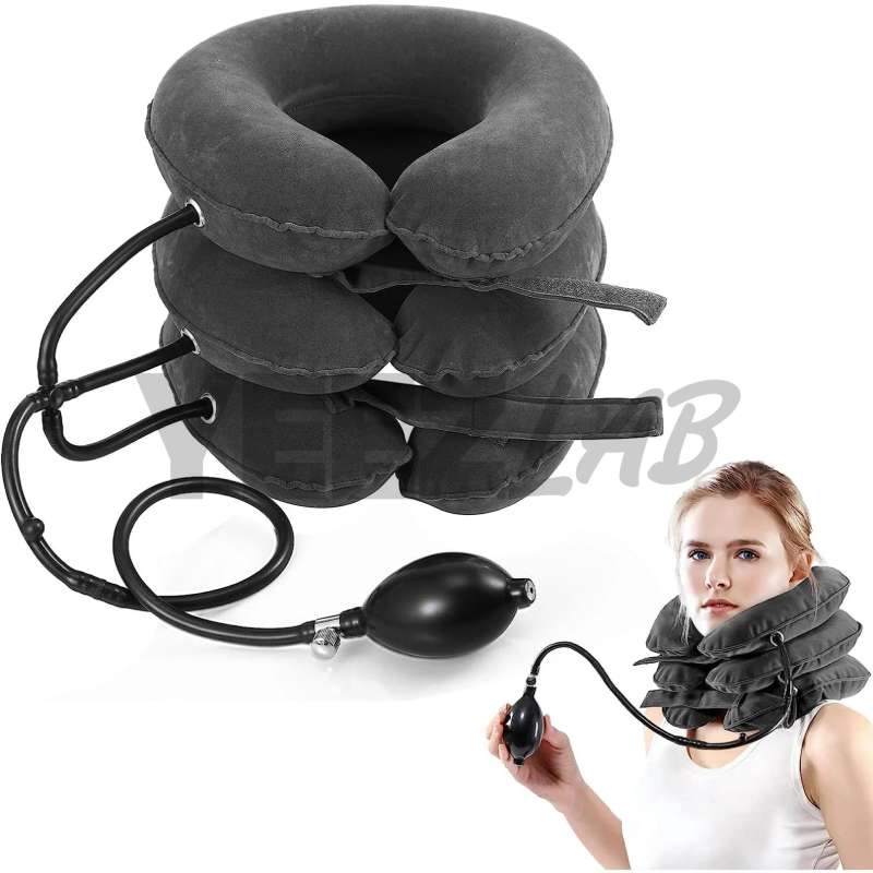 Soft Inflatable Neck Pillow for Pain Relief - Luxicro