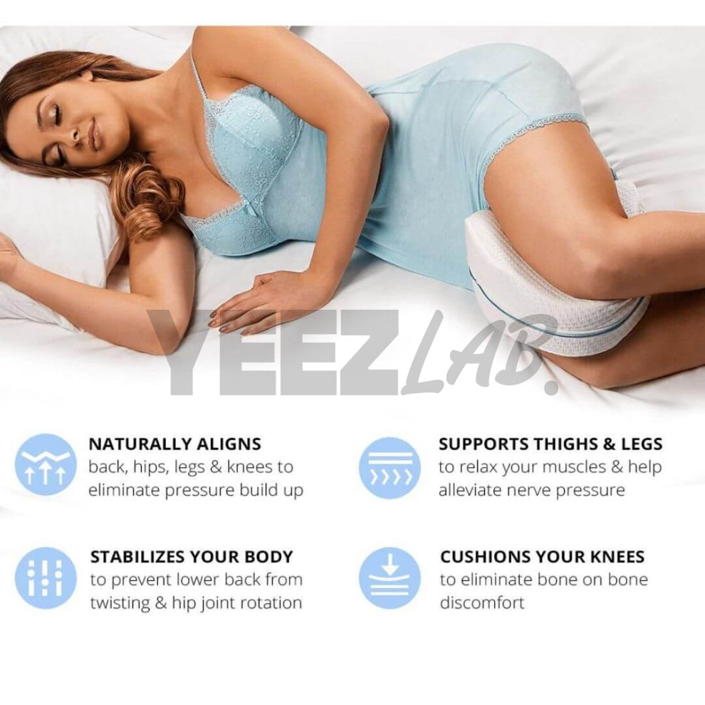 Contoured Orthopedic Knee Support Pillow for Side Sleepers