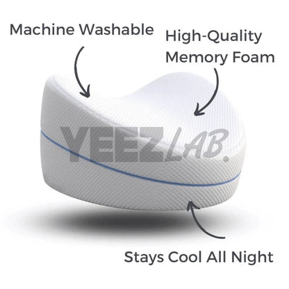 Contoured Orthopedic Knee Support Pillow for Side Sleepers