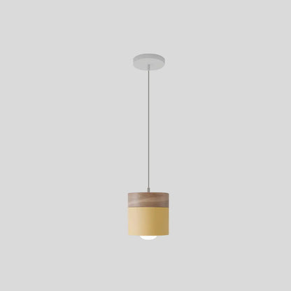 Rustic Wooden Hanging Pendant Light