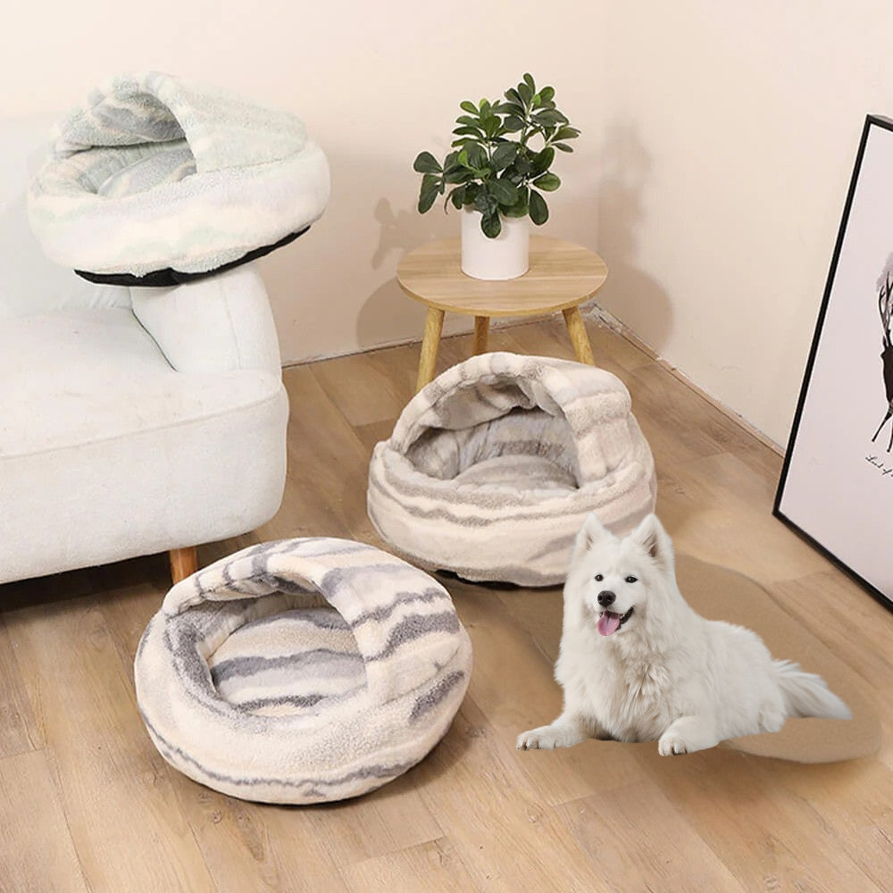 Luxurious Stone Pattern Dog Bed - Luxicro
