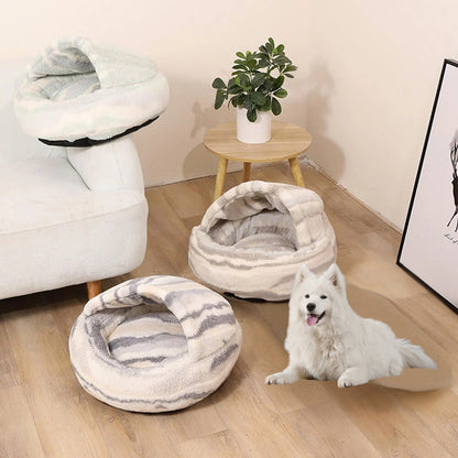 Luxurious Stone Pattern Dog Bed - Luxicro