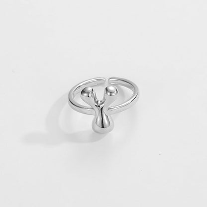 Stylish Monogram Letter Ring