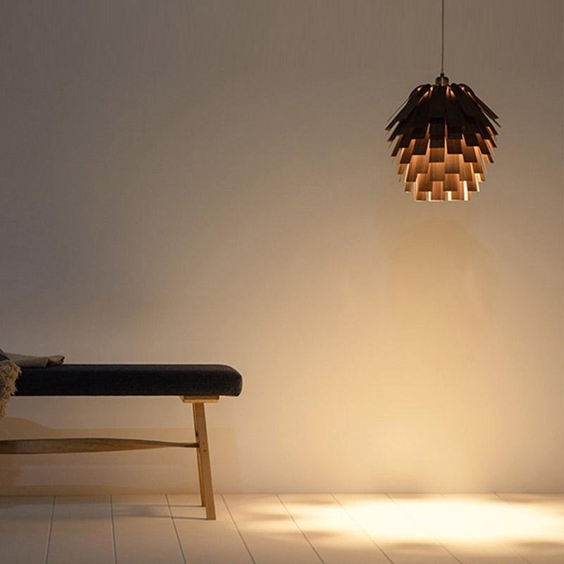 Country Wooden Pendant Light